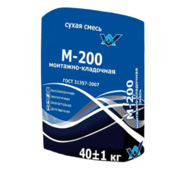 Смесь М-200 монтажно-кладочная ФИНСТРОЙ Extra ГОСТ (40 кг) (Улучшенная формула)