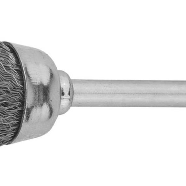 Щетка ЗУБР кистевая, нержавеющая сталь, на шпильке, d
15x3,2мм, L 42мм, 1шт