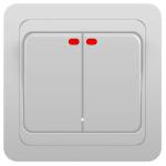 Выключатель 2 кл с инд. КЕРАМИКА с/у 10А 250В/POWERMAN Classic 2123/1151402