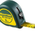 Рулетка  5м / 25мм рулетка с ударостойким корпусом (ABS) и противоск.покр KRAFTOOL GRAND 34022-05-25