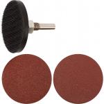 Круги шлифовальные, набор 10 шт.+ штифт 1 шт. FIT.36913